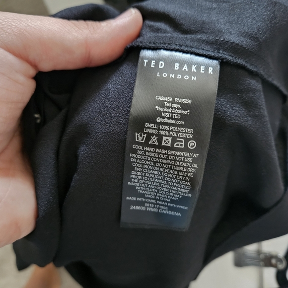 Ted Baker Black and White Tiered A-Line Skirt - Picture 4 of 4